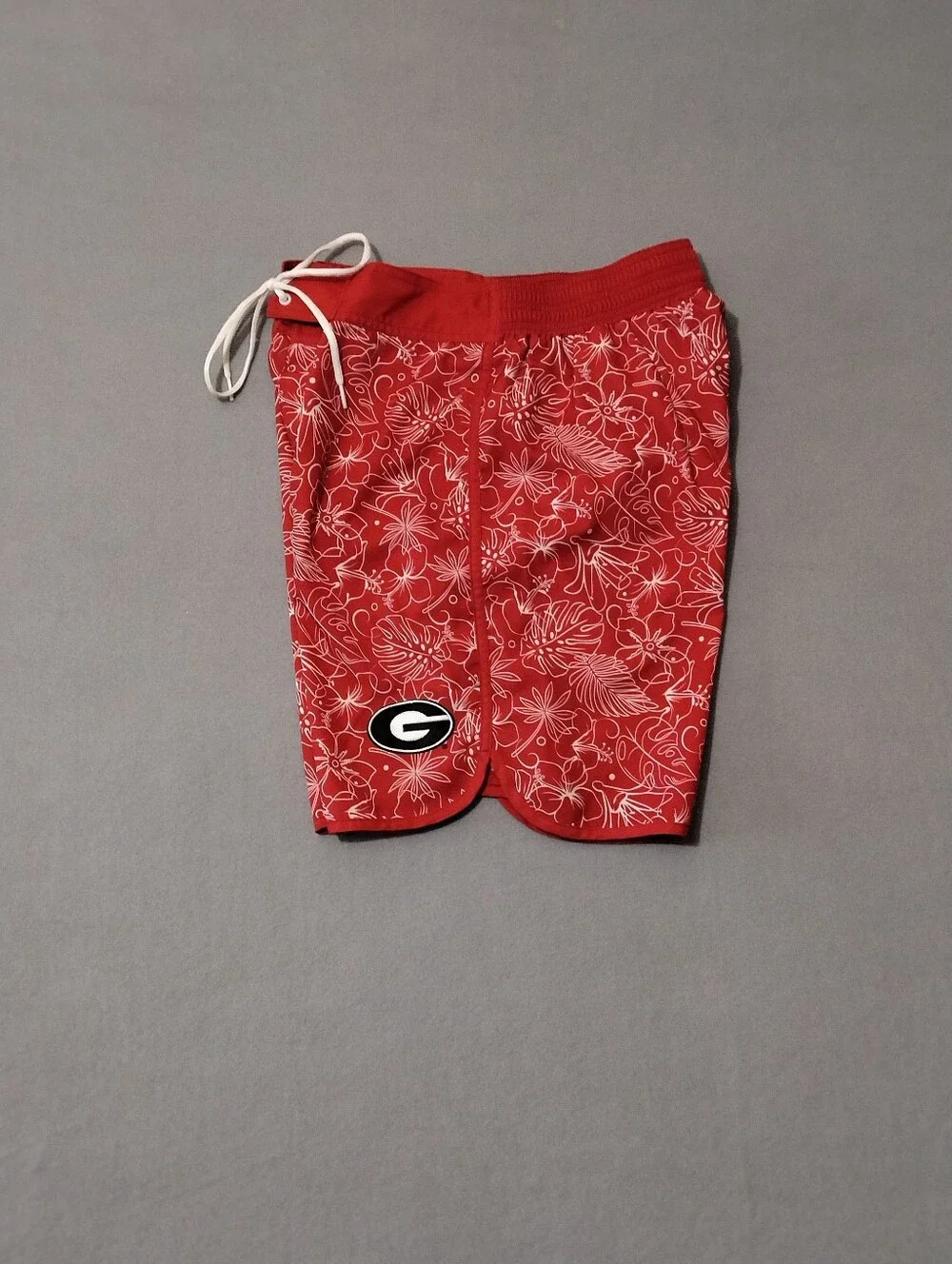 G-lll Sports Georgia Bulldogs Mesh Lined Beach Swim Board Shorts Mend Medium